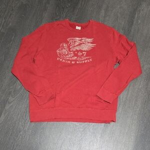 Denim & Supply Ralph Lauren Red Crewneck Sweater